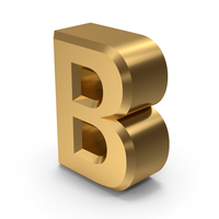 Gold Letter B PNG & PSD Images