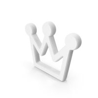 White Crown Symbol PNG & PSD Images