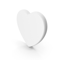 White Heart Symbol PNG & PSD Images