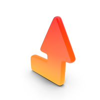 Angled Up Arrow Symbol PNG & PSD Images