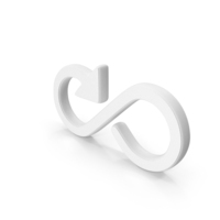 White Infinity Symbol PNG & PSD Images