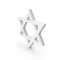 Star David White Symbol PNG & PSD Images