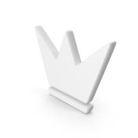 White Victory Crown Symbol PNG & PSD Images