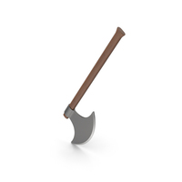 Dark Wood Battle Axe PNG & PSD Images