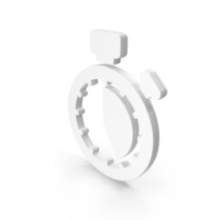 White 25 Minutes Stopwatch Icon PNG & PSD Images