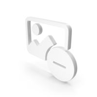 White Delete Image Icon PNG & PSD Images