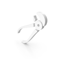 White Dentist Pincers Icon PNG & PSD Images