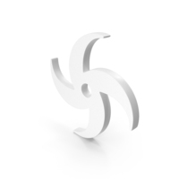 White Ninja Star Icon PNG & PSD Images