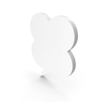 White Speech Bubble Icon PNG & PSD Images