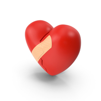 Heart With Patch PNG & PSD Images