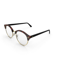 Horn-rimmed Classic Reading Glasses PNG & PSD Images