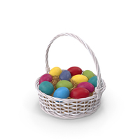 Easter Eggs Basket PNG & PSD Images