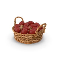 Easter Eggs Basket PNG & PSD Images