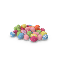 Colorful Easter Eggs PNG & PSD Images