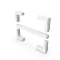 White QR Scanner Symbol PNG & PSD Images