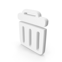 White Trash Can Symbol PNG & PSD Images