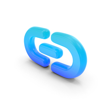 Link Outline Glow Symbol PNG & PSD Images