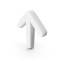 White Up Arrow Symbol PNG & PSD Images