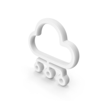 White Cloud Computing Symbol PNG & PSD Images