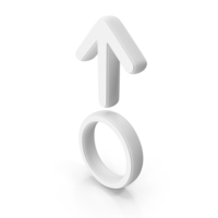 White Move Up Arrow Symbol PNG & PSD Images