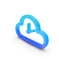 Cloud Clock Symbol PNG & PSD Images