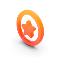 Star In Circle Symbol PNG & PSD Images
