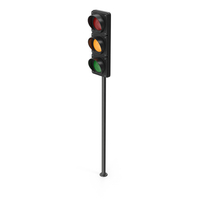 Traffic Light Pole Yellow Warning Light PNG & PSD Images
