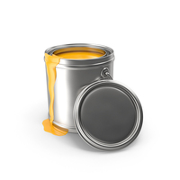 Yellow Paint Can PNG & PSD Images