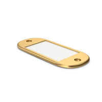 Gold Hotel Room Number Tag PNG & PSD Images