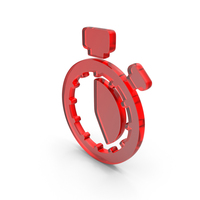 Glass 25 Minutes Stopwatch Icon PNG & PSD Images