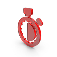Glass 30 Minutes Stopwatch Icon PNG & PSD Images