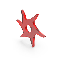 Glass Ninja Star Icon PNG & PSD Images