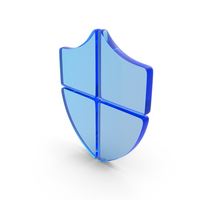 Protection Shield Icon Glass PNG & PSD Images