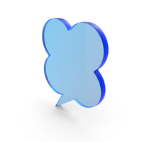 Speech Bubble Icon Glass PNG & PSD Images