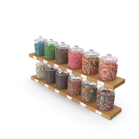 Shelves With Sweets For A Pastry Shop PNG & PSD Images