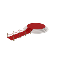 Red Carpet And Stanchions With Velvet Ropes PNG & PSD Images