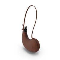 Hanging Curved Wineskin Brown PNG & PSD Images