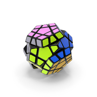 Subassembled Rubik Megaminx Puzzle Toy PNG & PSD Images