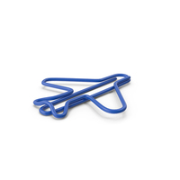 Airplane Shaped Paper Clip PNG & PSD Images