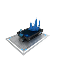 Holographic Table Black PNG & PSD Images
