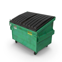 Industrial Dumpster With Closed Lid PNG & PSD Images