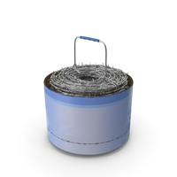 Barbed Wire in Cardboard Packaging with Handle PNG & PSD Images