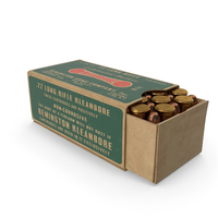 Remington 22 Long Rifle Ammunition Box PNG & PSD Images