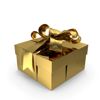 Gift Box Gold PNG & PSD Images