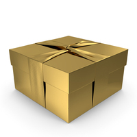 Gold Gift Box PNG & PSD Images
