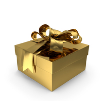 Gold Gift Box PNG & PSD Images