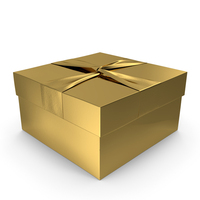 Gold Gift Box PNG & PSD Images