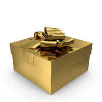 Gift Box Gold PNG & PSD Images