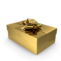 Gold Gift Box PNG & PSD Images