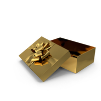 Gift Box Gold PNG & PSD Images